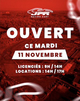 Circuit ouvert ce mardi 11 novembre Circuit ouvert ce mardi 11 novembre